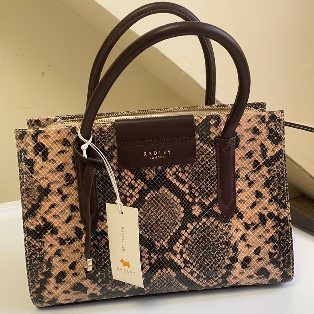 Radley London Arlington Court Faux snake bag
